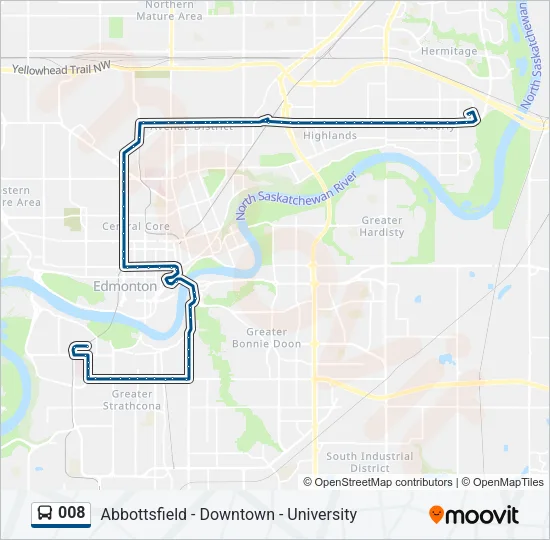 008 Bus Line Map