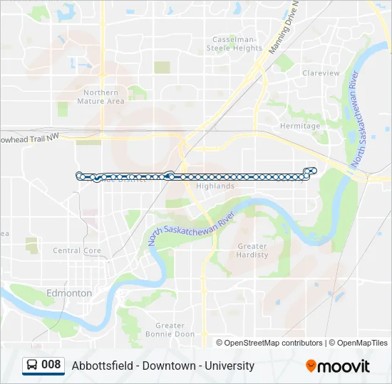 008 Bus Line Map