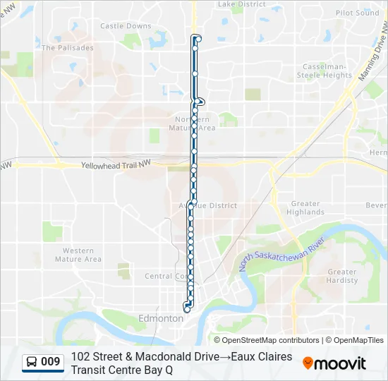009 Bus Line Map