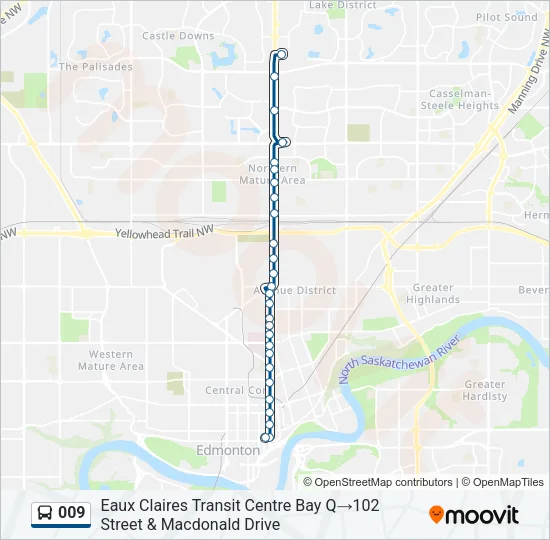 009 Bus Line Map