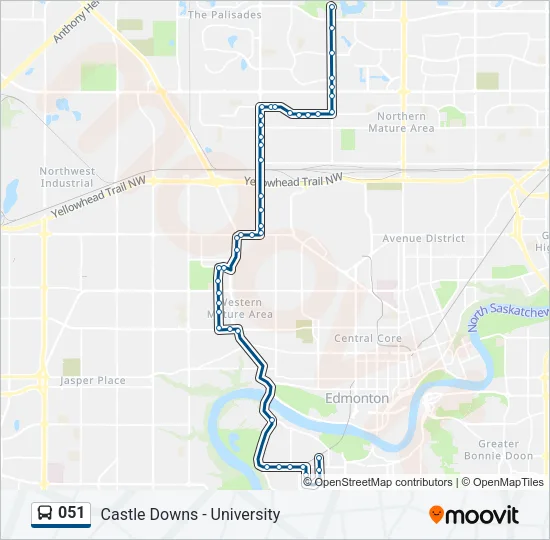 051 Bus Line Map