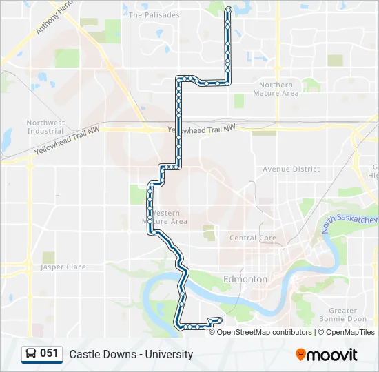 051 Bus Line Map