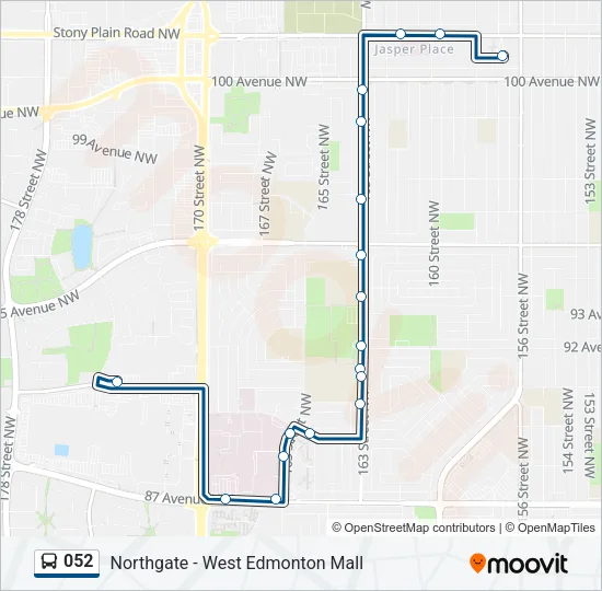 052 Bus Line Map