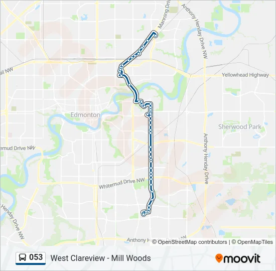 053 Bus Line Map
