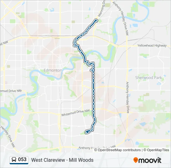 053 Bus Line Map