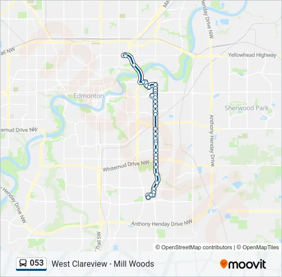 053 Bus Line Map