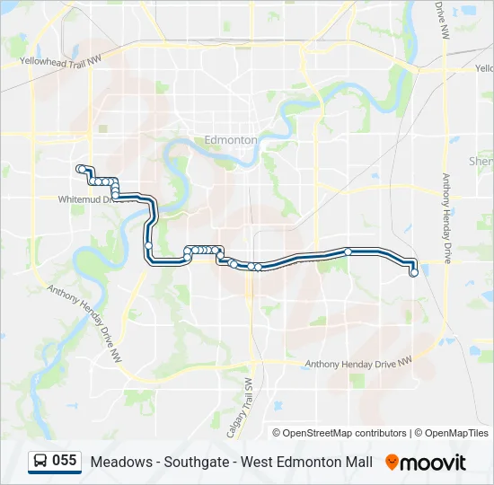 055 Bus Line Map