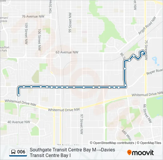 006 Bus Line Map