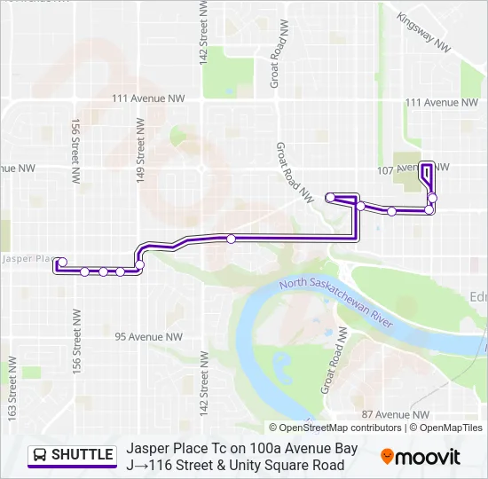 SHUTTLE Bus Line Map