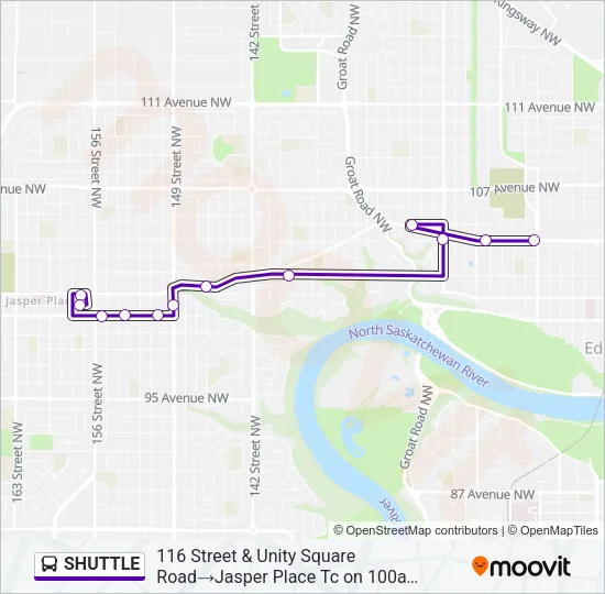 SHUTTLE Bus Line Map