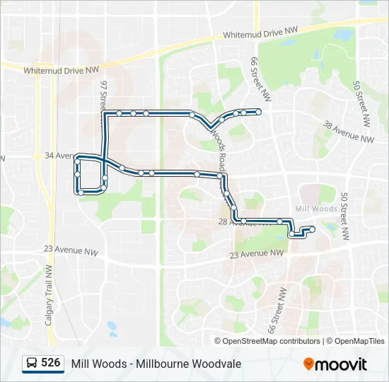 526 Bus Line Map
