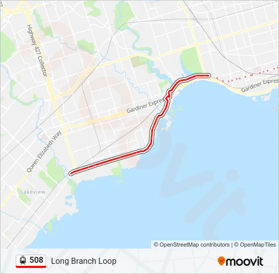 508 Streetcar Line Map