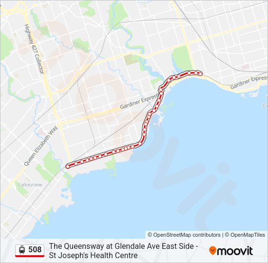 508 Streetcar Line Map