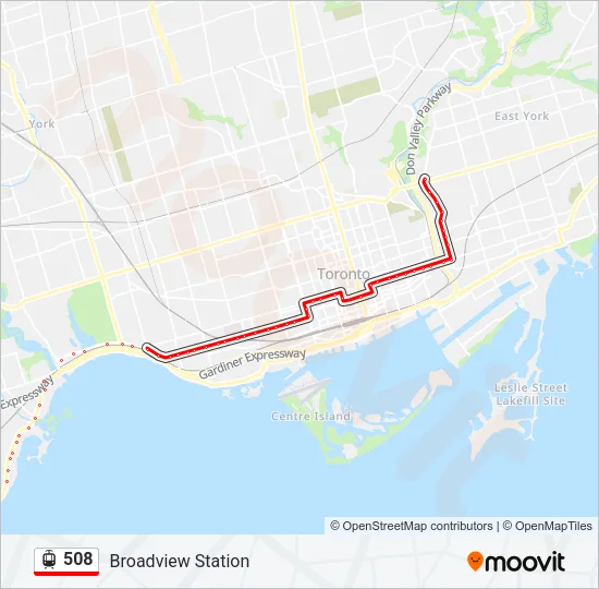 508 Streetcar Line Map