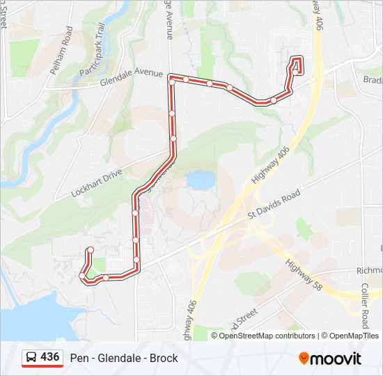 436 Bus Line Map