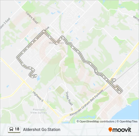 18 Bus Line Map
