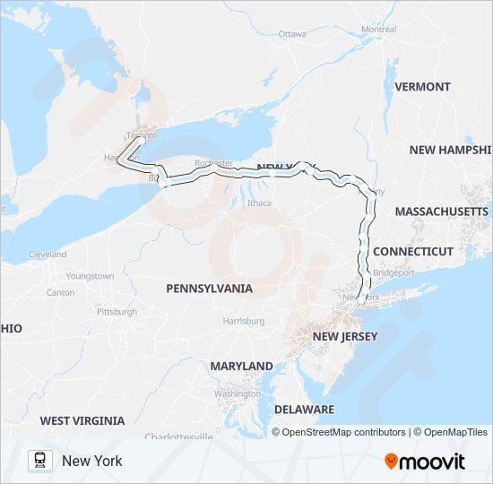 MAPLE LEAF train Line Map