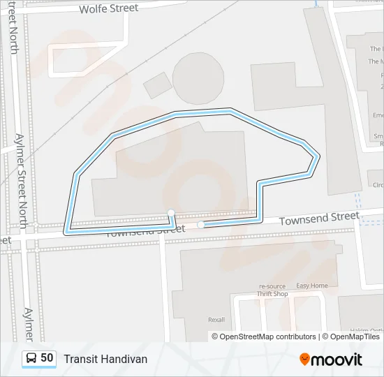 50 Bus Line Map