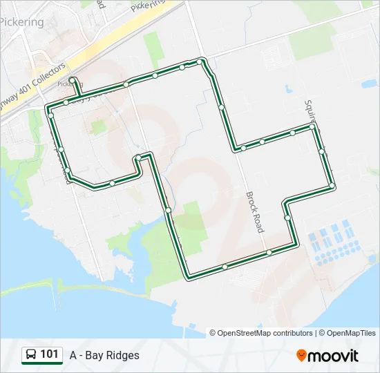 101 Bus Line Map