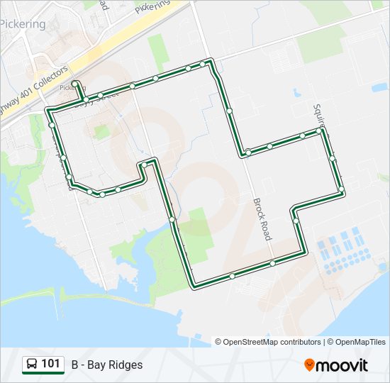 101 Bus Line Map