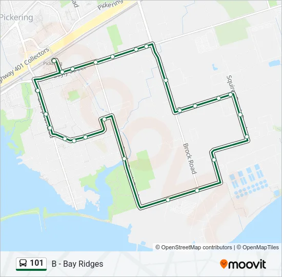 101 Bus Line Map