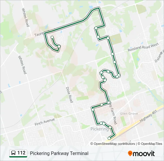 112 Bus Line Map