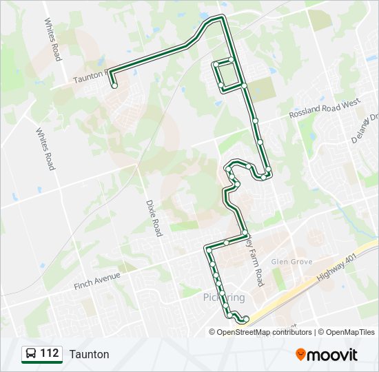 112 Bus Line Map