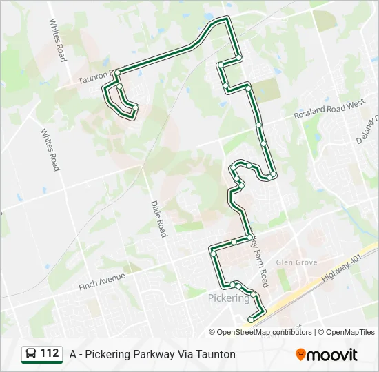 112 Bus Line Map