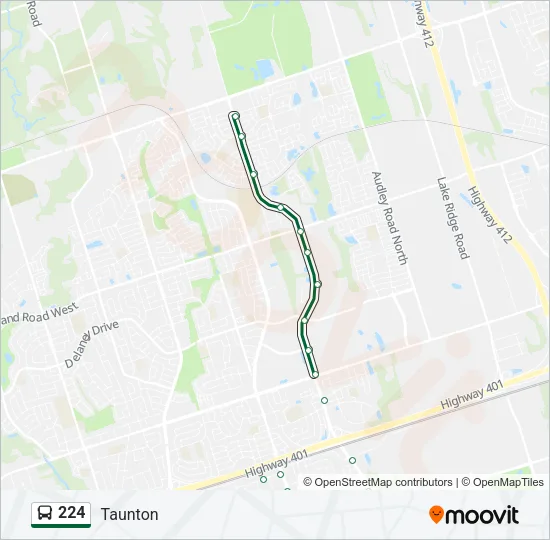 224 Bus Line Map