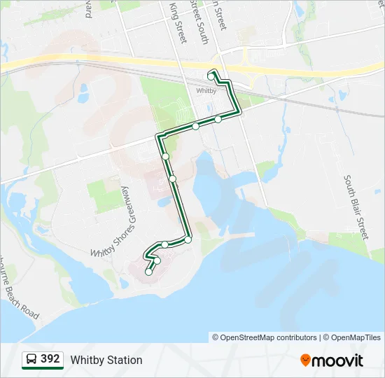 392 Bus Line Map