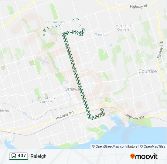 407 Bus Line Map