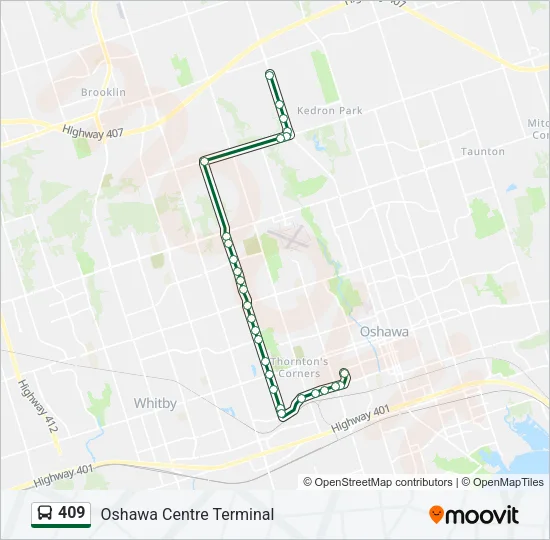 409 Bus Line Map