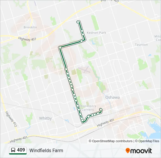 409 Bus Line Map