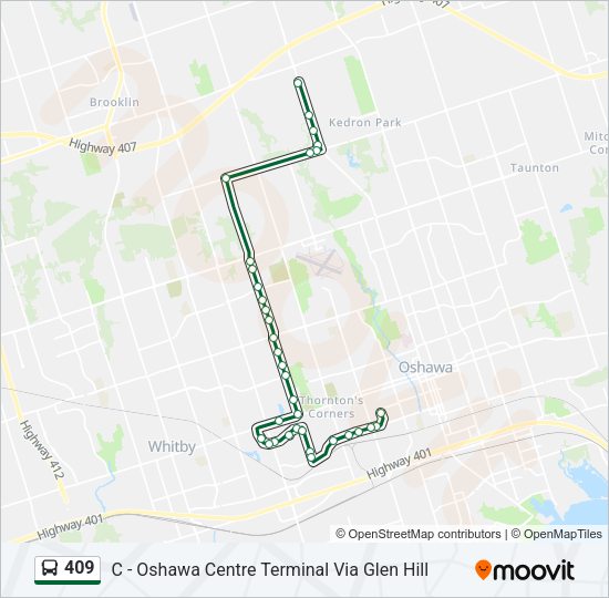 409 Bus Line Map