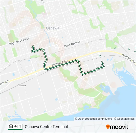 411 Bus Line Map
