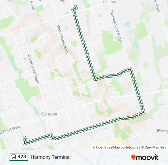 423 Bus Line Map