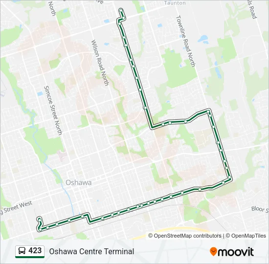 423 Bus Line Map