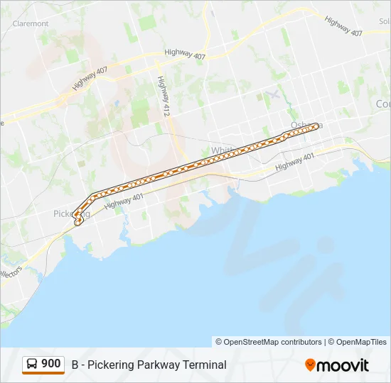 900 Bus Line Map