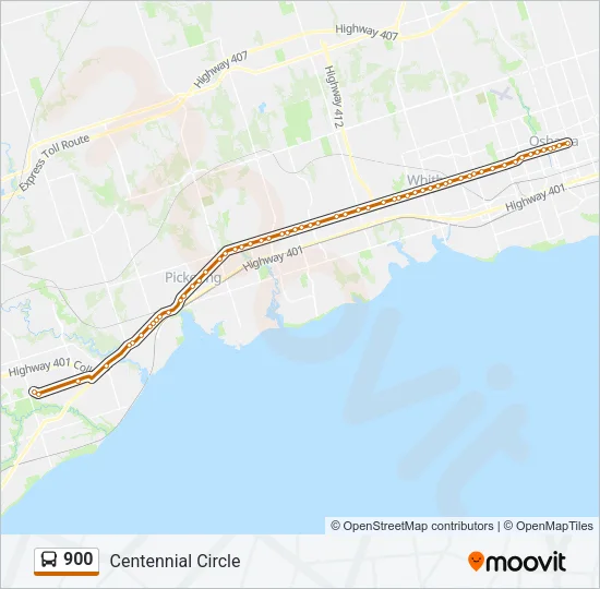 900 Bus Line Map