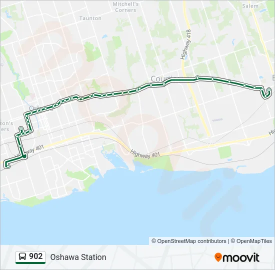 902 Bus Line Map