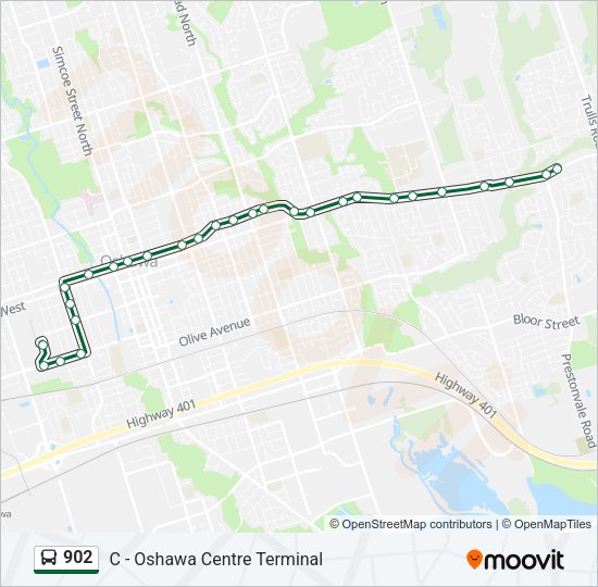 902 Bus Line Map