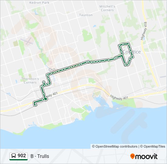 902 Bus Line Map