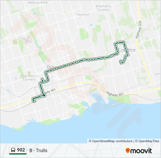 902 Bus Line Map