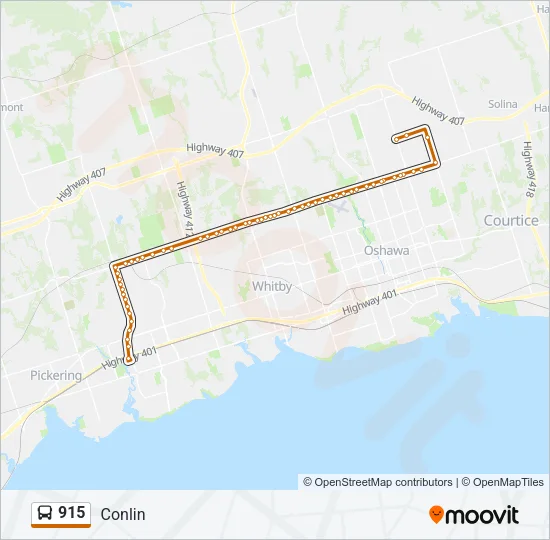 915 Bus Line Map