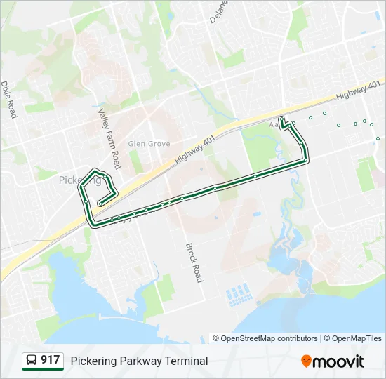 917 Bus Line Map