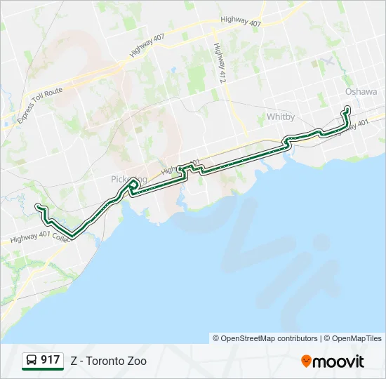 917 Bus Line Map