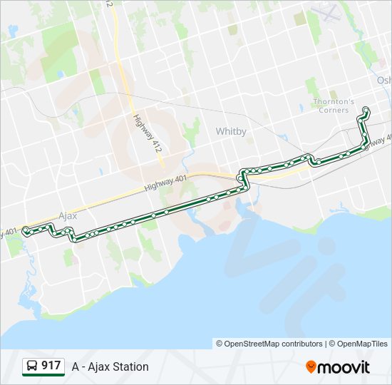 917 Bus Line Map