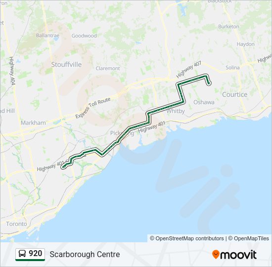 920 Bus Line Map