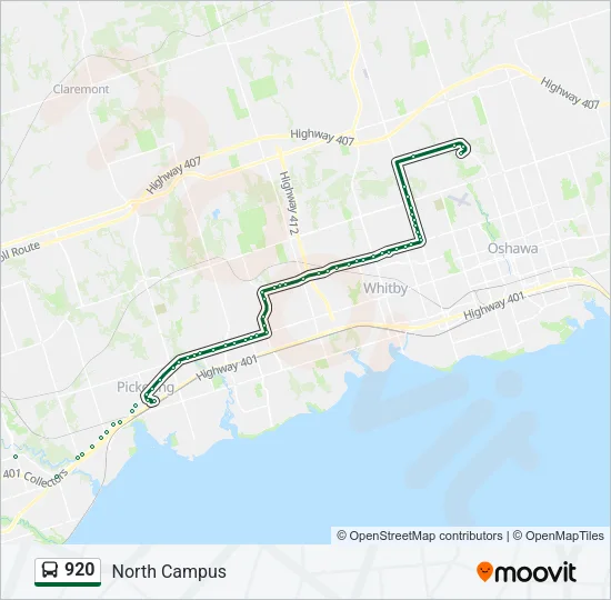920 Bus Line Map