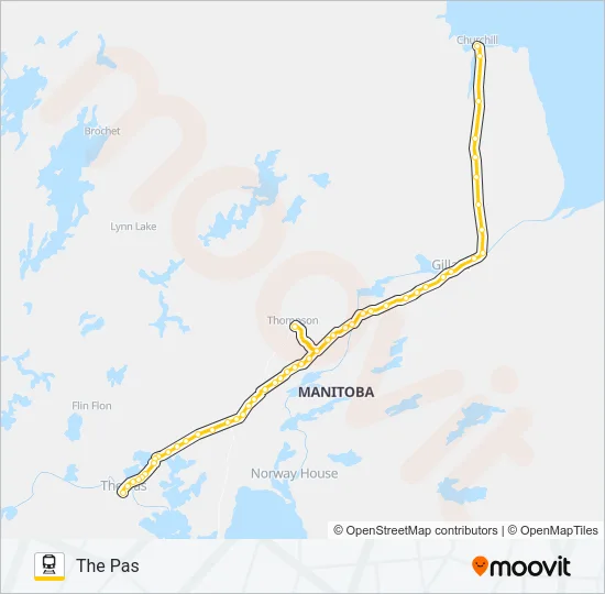 VIA RAIL Train Line Map